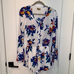 Show Me Your Mumu White/Floral Romper
